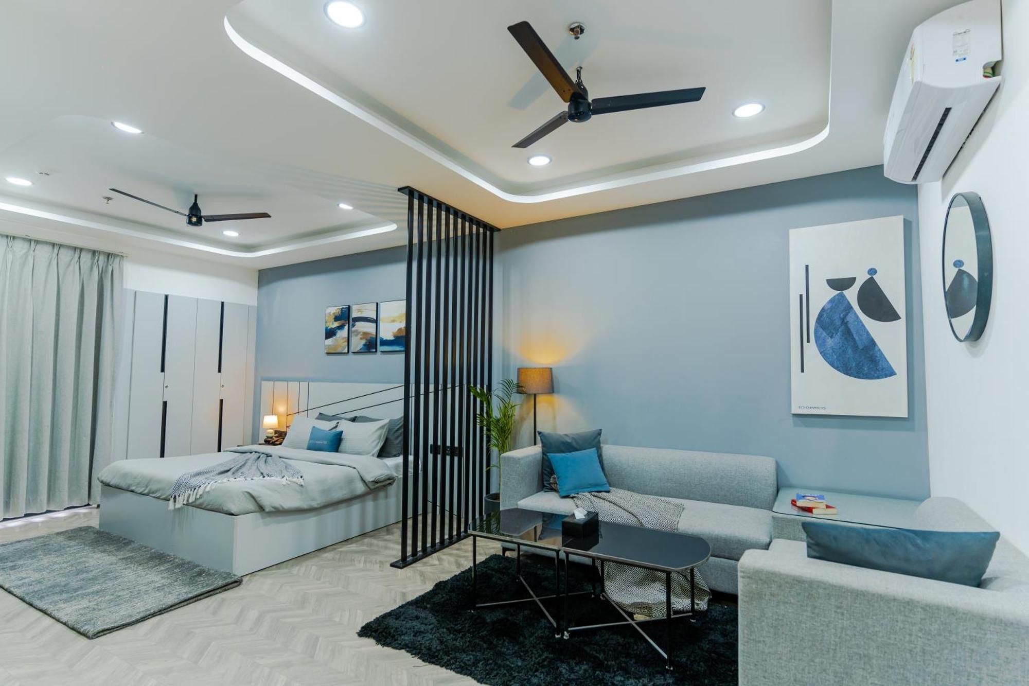 Bedchambers Luxury Apartment Near Golf Course Road غورغاون المظهر الخارجي الصورة